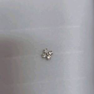 14k피어싱/ 네잎클로버/꽃피어싱/화이트골드/모이사나이트 피어싱