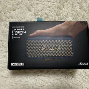 (미개봉, 국내정품) 마샬 엠버튼3 포터블 블루투스 스피커