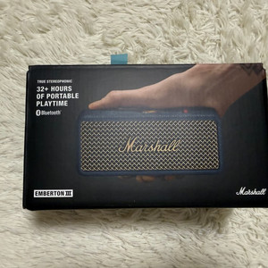 (미개봉, 국내정품) 마샬 엠버튼3 포터블 블루투스 스피커