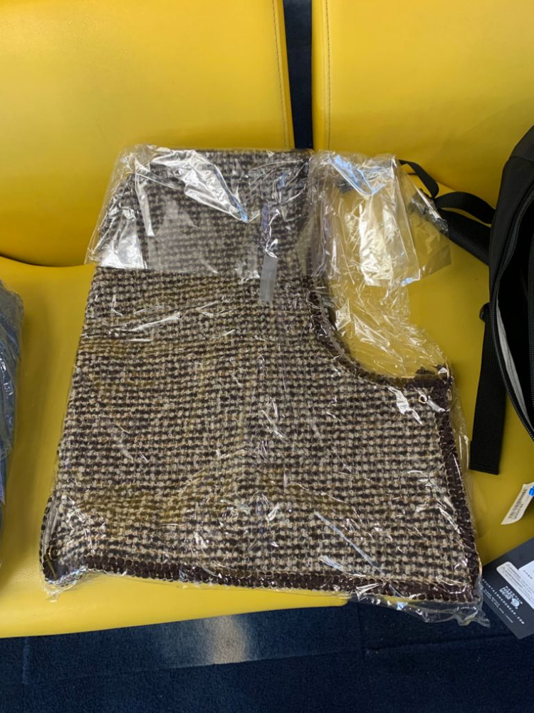 캐피탈 팬시 트위드 바라클라바 브라운--1