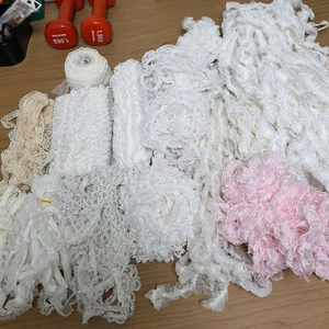 엘라스틱밴딩레이스+주름레이스