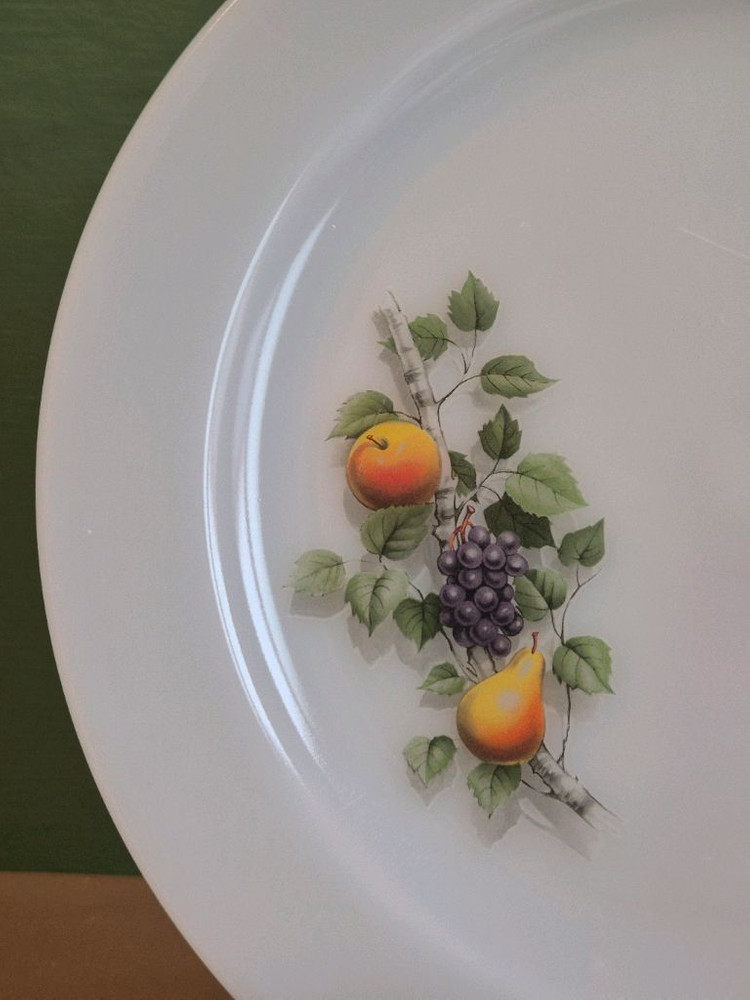 빈티지 프랑스 알코팔 밀크글라스 대접시.개당가--1