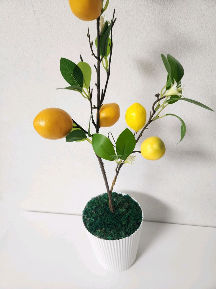 새상품)이케아화분 레몬나무 조화--5