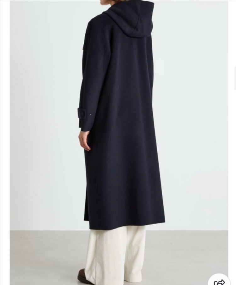 막스마라 LEVANTE 울오버 후드롱코트 42--1