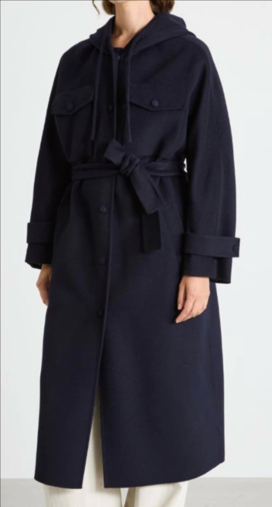 막스마라 LEVANTE 울오버 후드롱코트 42--3