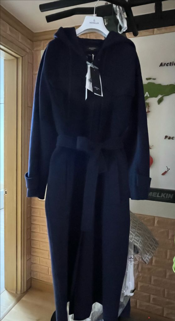 막스마라 LEVANTE 울오버 후드롱코트 42--4