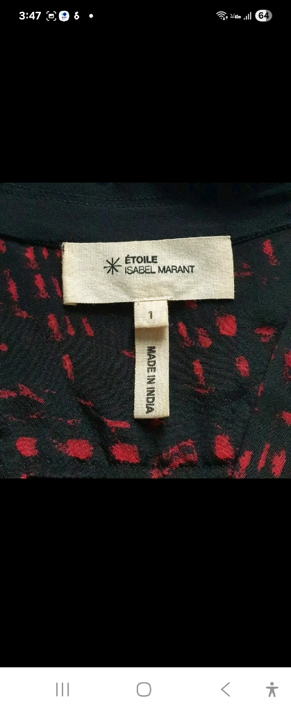 (정품)이자벨마랑 TOILE ISABEL MARANT 실크100% 오버사이즈 블라우스2종 55-날씬77 이미지