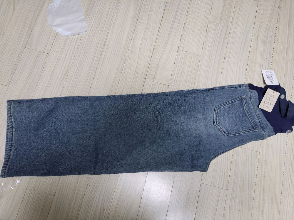 소임 임산부 기모 빈티지 진청바지 M 이미지