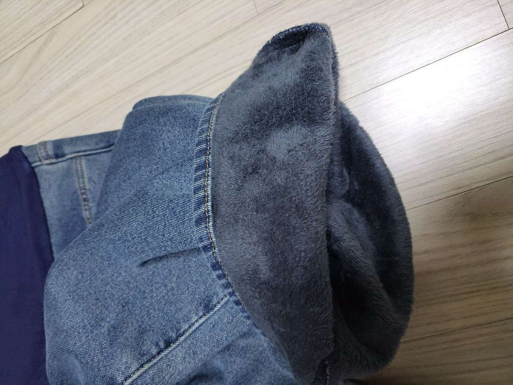 소임 임산부 기모 빈티지 진청바지 M 이미지