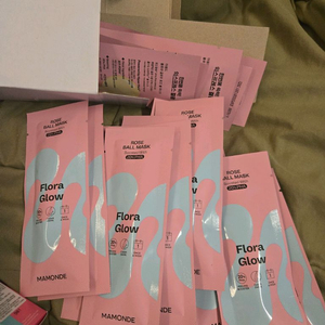 마몽드 플로라 글로우 로즈 볼 마스크7개