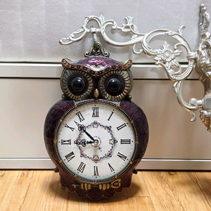 [당일발송] 양면 부엉이 벽시계 앤틱 인테리어 이미지