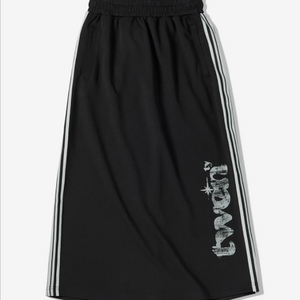 택새상품 트래블 트웬티 져지 트랙 스커트 블랙 F