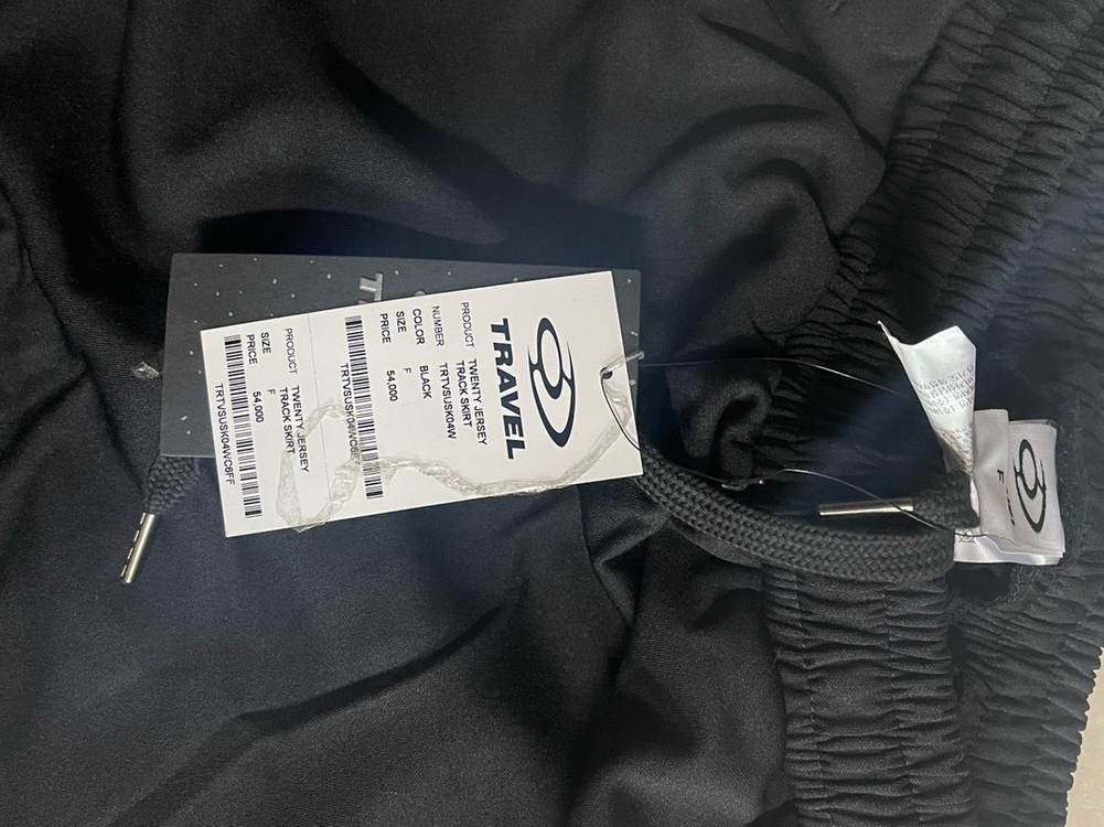 택새상품 트래블 트웬티 져지 트랙 스커트 블랙 F--5