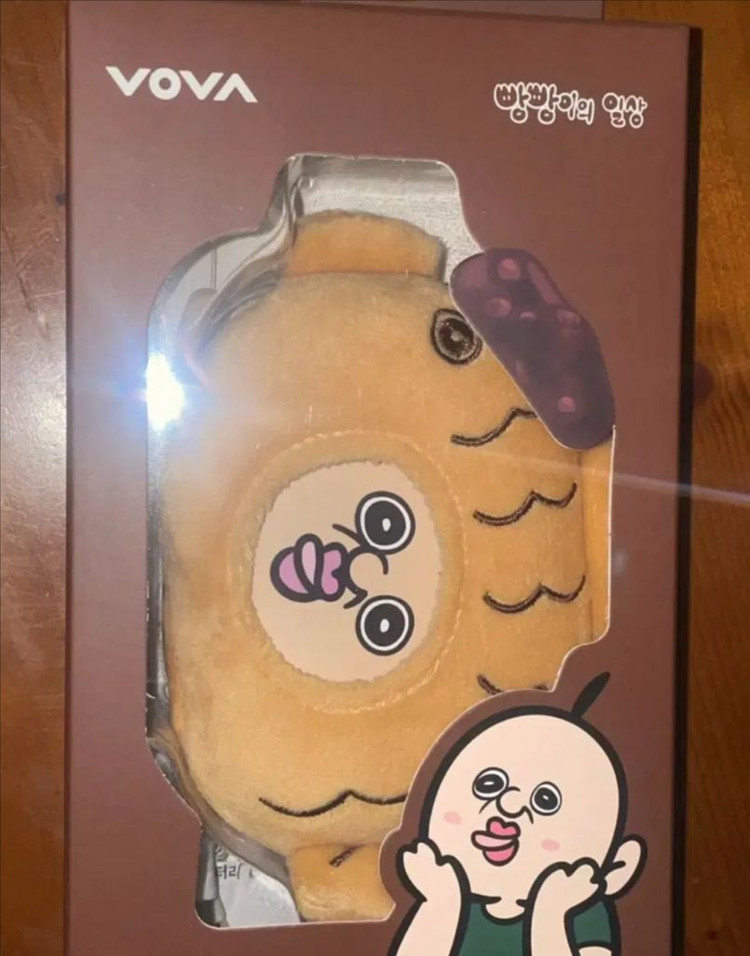 보바 빵빵이 손난로 보조배터리 9600mAh+ 빵빵이옥지키링--1