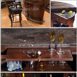 미국홈바테이블 의자2 원형 레더 홈바테이블