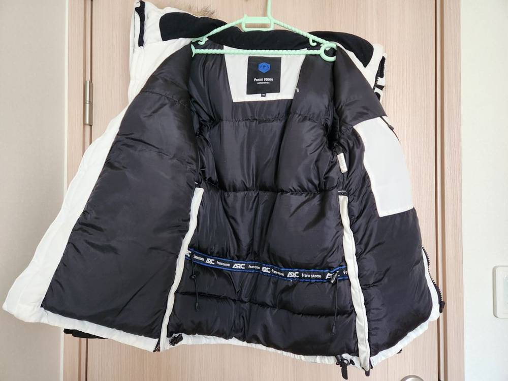 프랭크스톤안타티카 여자흰색패딩잠바90--5