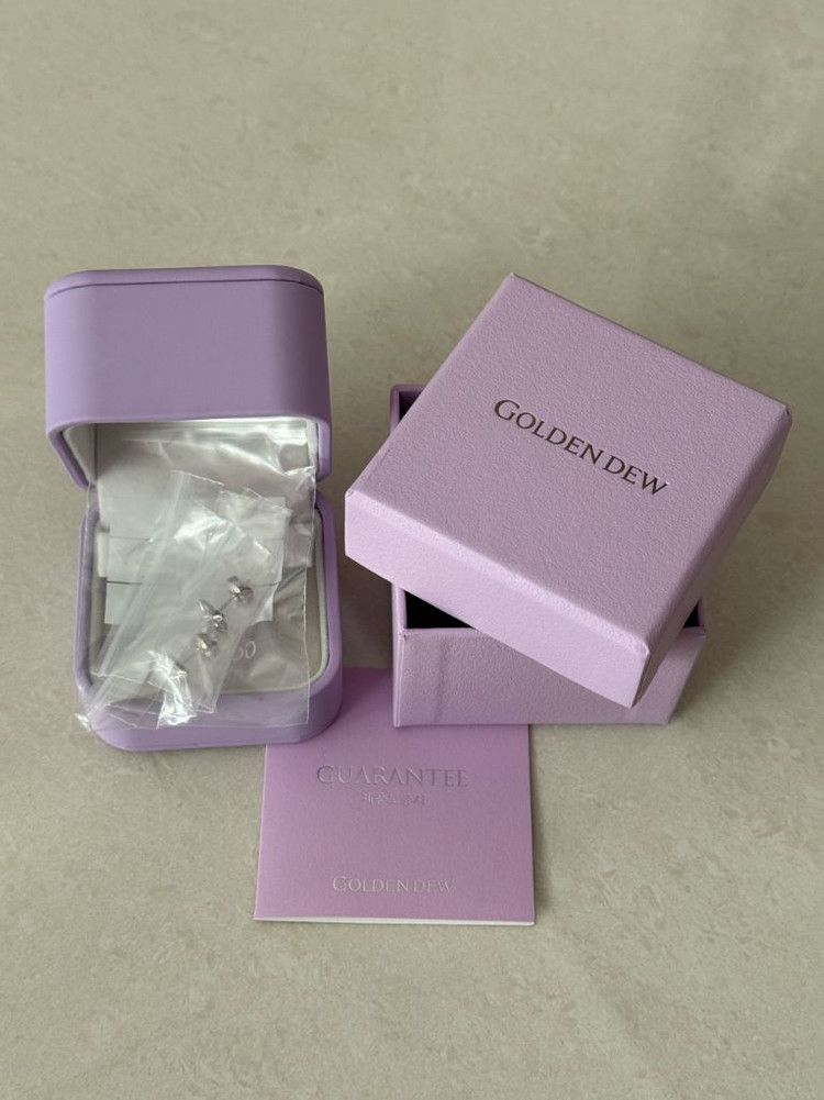 골든듀 펄시피아 쁘띠 귀걸이/화골 (새상품) 이미지