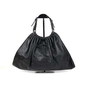 [중고명품다올] 구찌 블랙 레더 버킷 토트백 76554