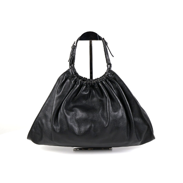 [중고명품다올] 구찌 블랙 레더 버킷 토트백 76554 이미지