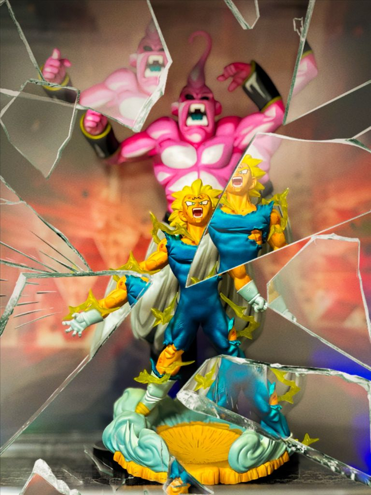 레진 드래곤볼피규어 [파괴왕자 시동] 마인 베지터 풀 도색 피규어 리페인트 채색 리페인팅 룩업 이미지