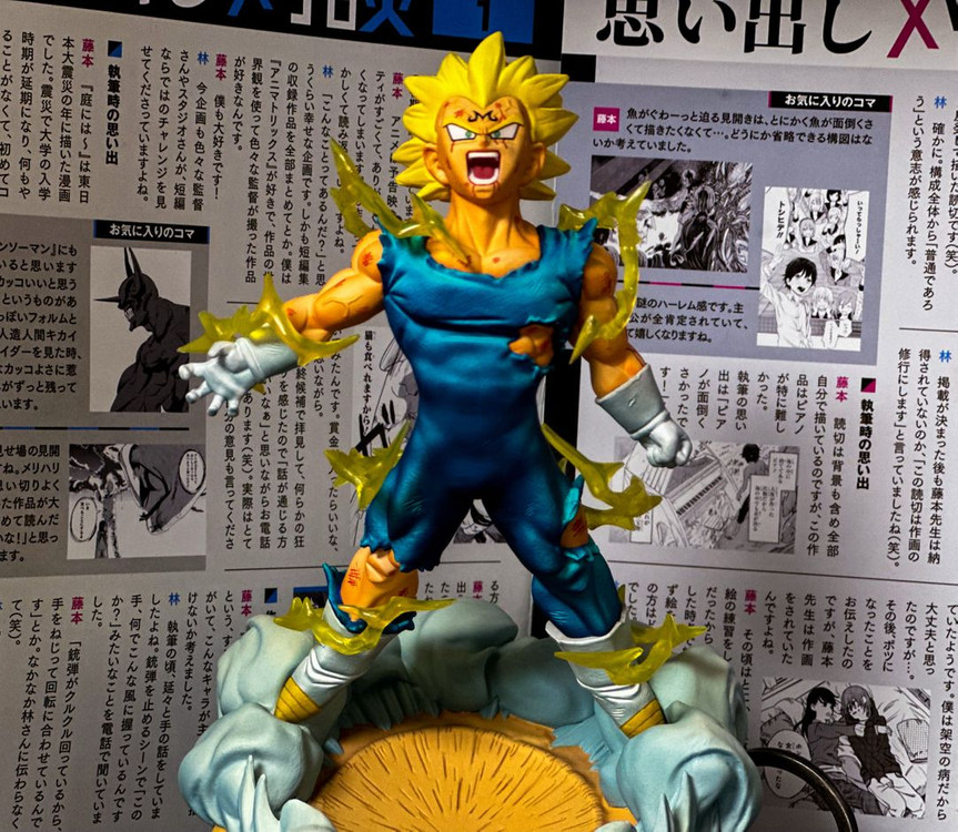 레진 드래곤볼피규어 [파괴왕자 시동] 마인 베지터 풀 도색 피규어 리페인트 채색 리페인팅 룩업 이미지