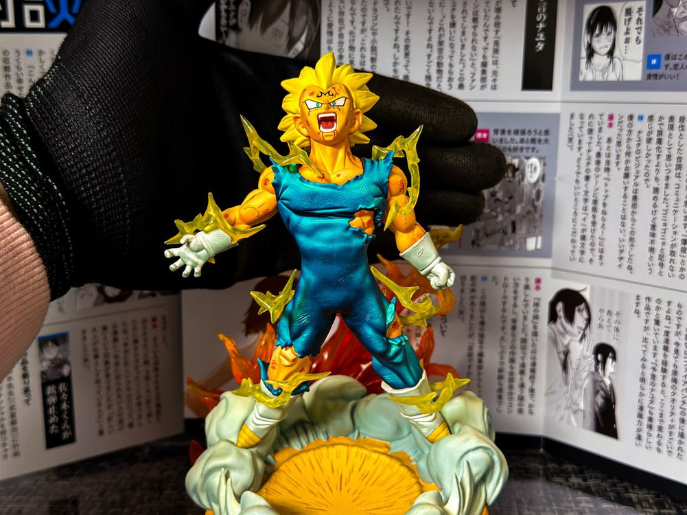 레진 드래곤볼피규어 [파괴왕자 시동] 마인 베지터 풀 도색 피규어 리페인트 채색 리페인팅 룩업 이미지