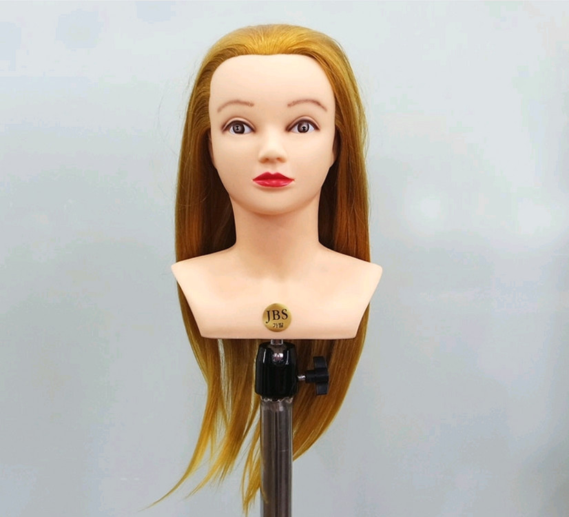 업스타일 22인치 금발 마네킹 인모100 천혜인 프로아 마타하리 비너스 통가발--0