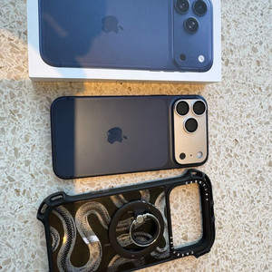 17프로맥스 512g 블루 한달미만사용 제품 + 케이스티파이케이스 팝니다