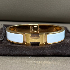 에르메스 클릭아슈PM 팔찌 로즈골드/블랑 이미지