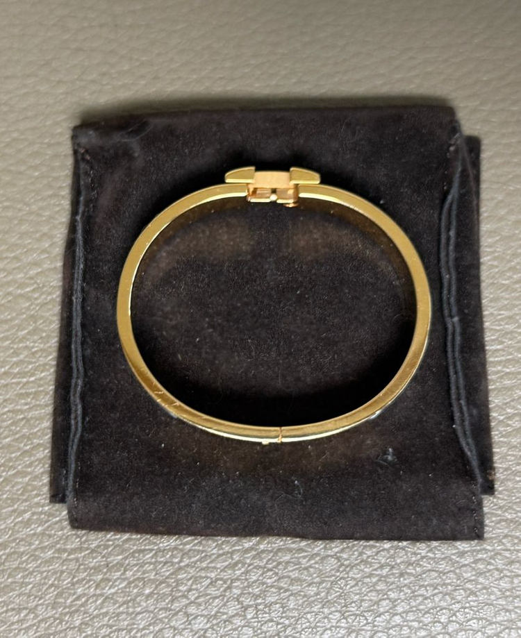 에르메스 클릭아슈PM 팔찌 로즈골드/블랑 이미지