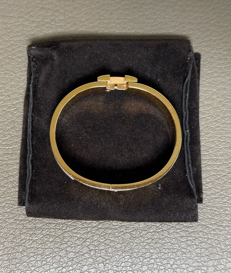 에르메스 클릭아슈PM 팔찌 로즈골드/블랑 이미지