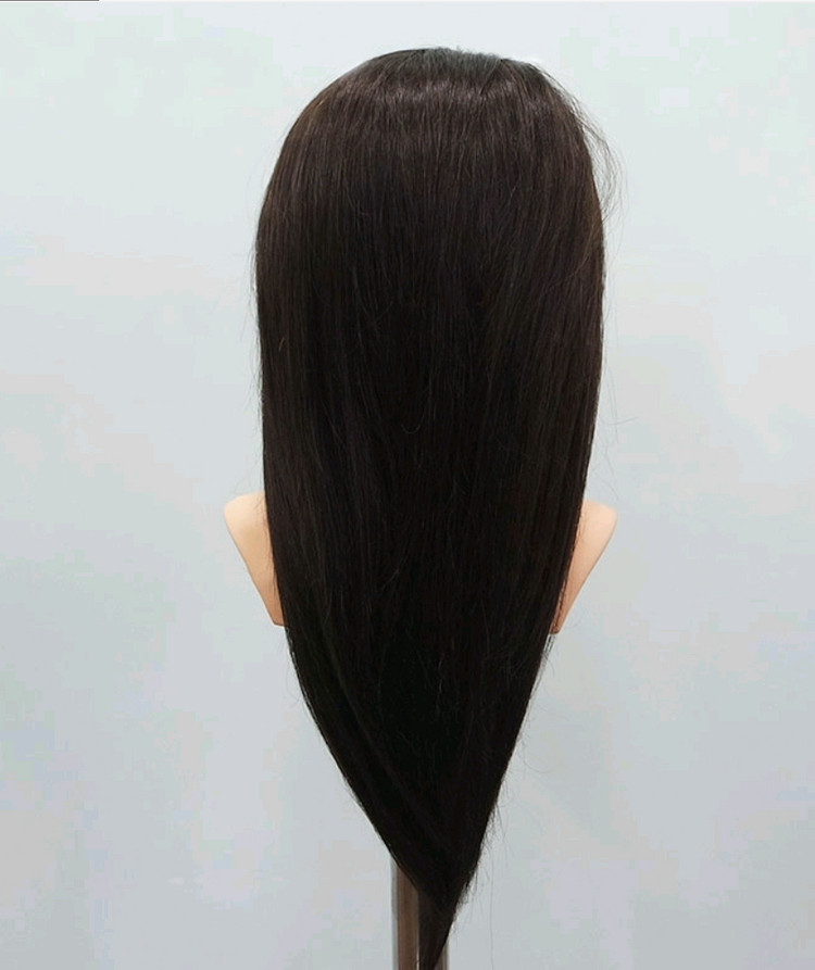 업스타일 자연갈색 22인치 어깨 마네킹 100%인모 천혜인 프로아 비너스 가발--1
