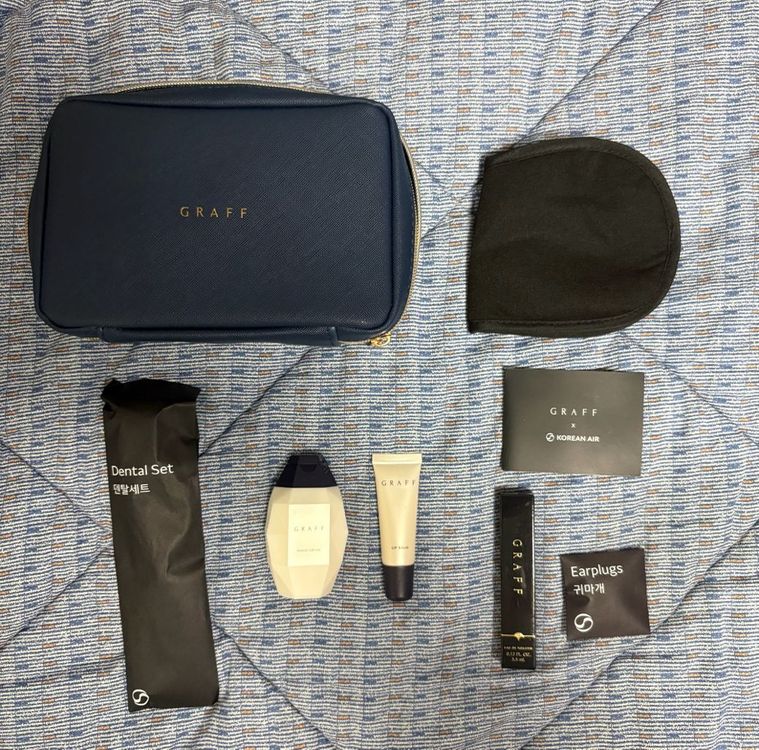 대한항공, 루프트한자, 에미레이트, 에어프랑스, 터키항공 퍼스트/비즈니스 클래스 새제품 어메니티 파우치 이미지