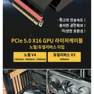 LINKUP AVA5 PCIe 5.0 라이저 케이블