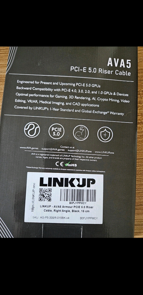 LINKUP AVA5 PCIe 5.0 라이저 케이블--3