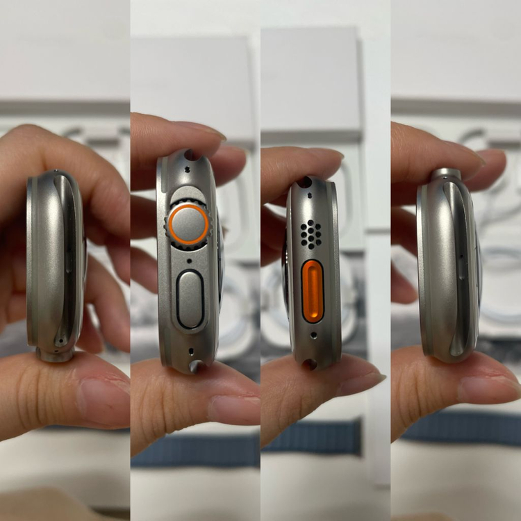 풀박스 ) 애플 워치 울트라 3 49mm 내츄럴 티타늄 라이트 블루 알파인 루프 S--4