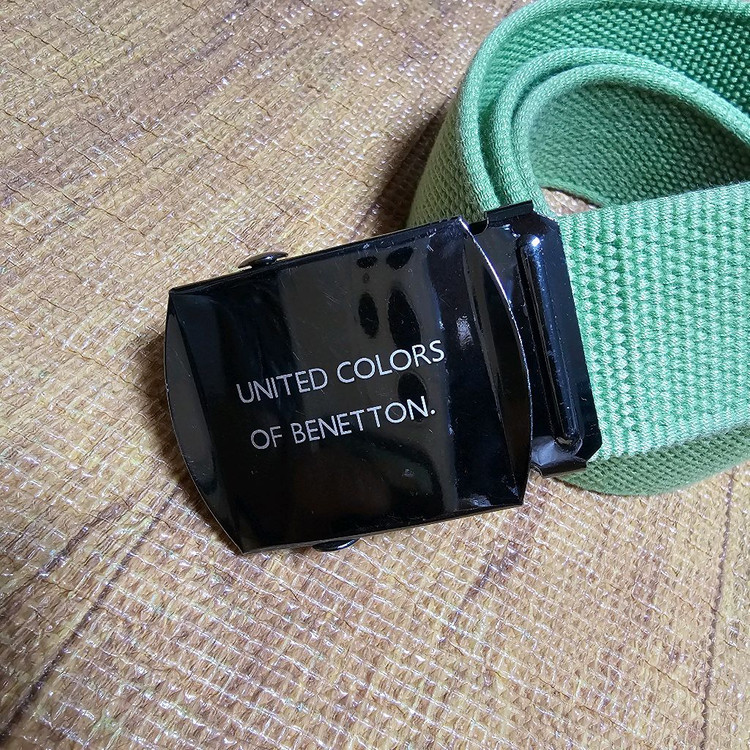 베네통 캔버스벨트 ~31프리사이즈 남녀공용--1