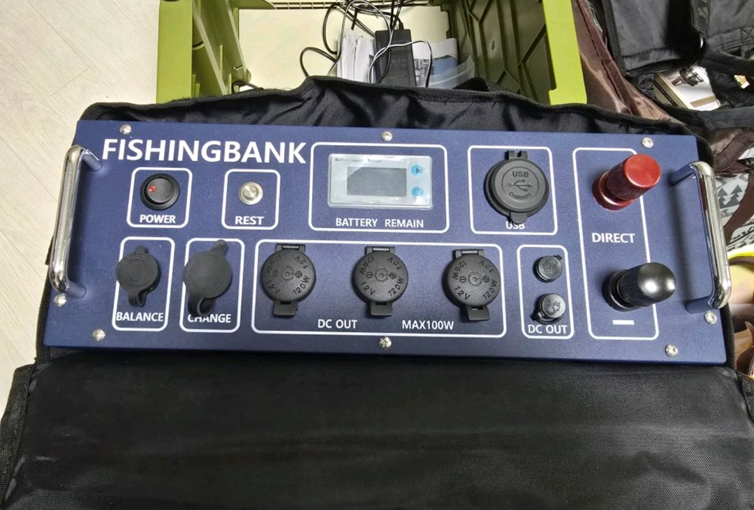 파워뱅크 인산철12V100A (캠핑대용량배터리) + 유캠프 온열매트(2인용)--1