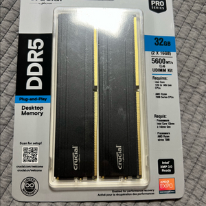 마이크론 ddr5 16gb 새상품 램 2개 5600