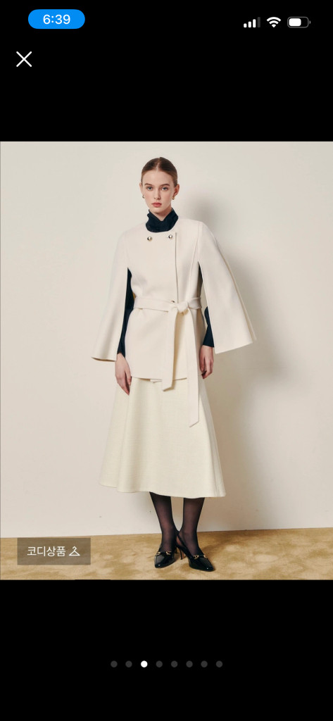 (새상품) 지고트 25fw 케이프 코트--3