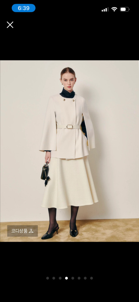 (새상품) 지고트 25fw 케이프 코트--4