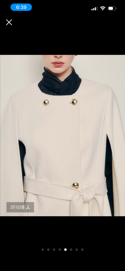 (새상품) 지고트 25fw 케이프 코트--5