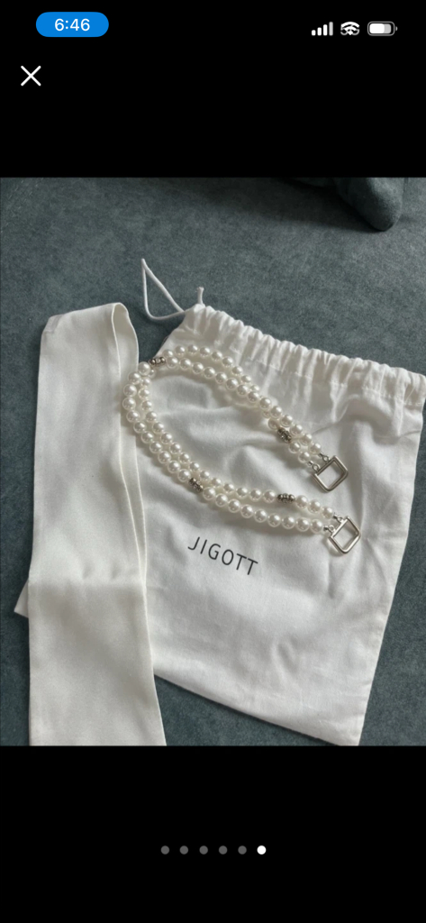 (새상품) 지고트 진주 실크 트윌리--5