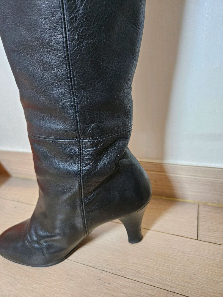 [미소페] 가죽 롱부츠 (235mm)--1