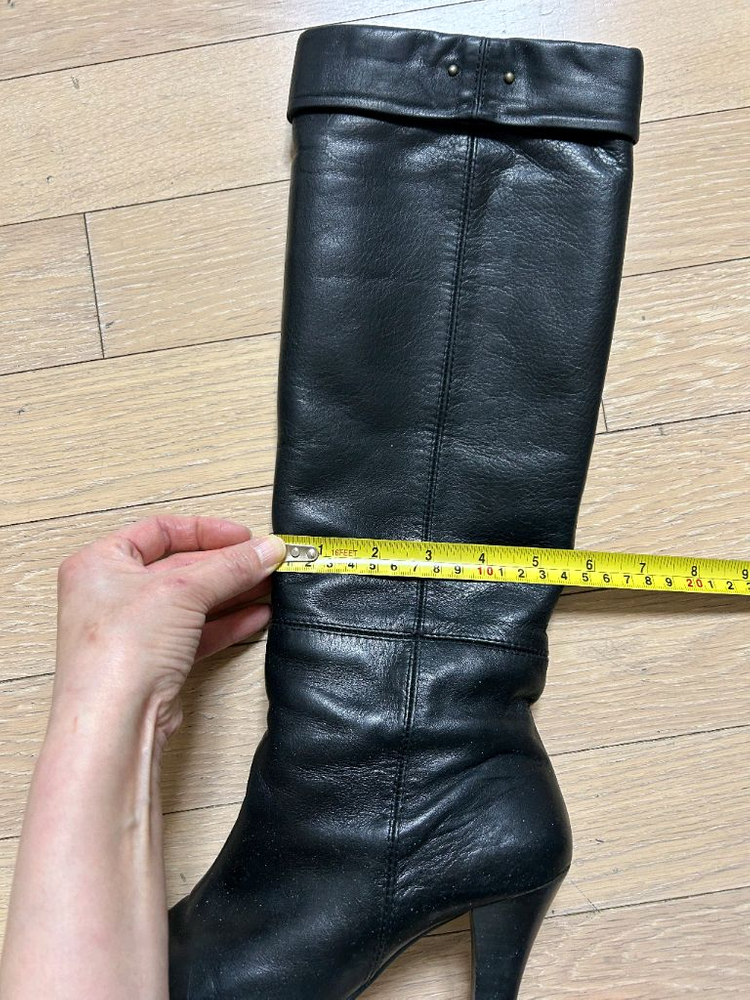 [미소페] 가죽 롱부츠 (235mm)--2
