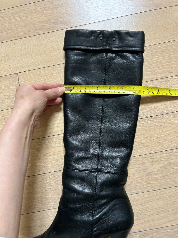 [미소페] 가죽 롱부츠 (235mm)--3