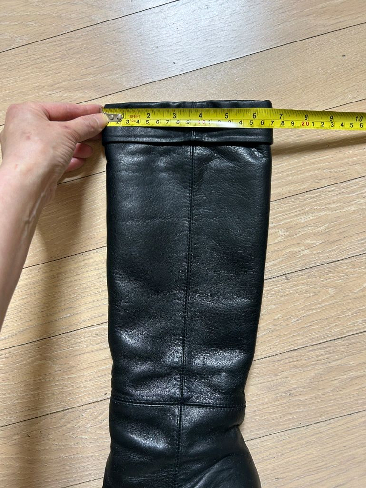 [미소페] 가죽 롱부츠 (235mm)--4