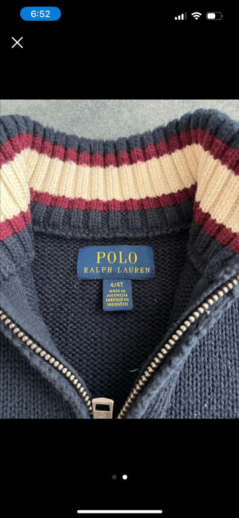 폴로 남아 니트 4t--1