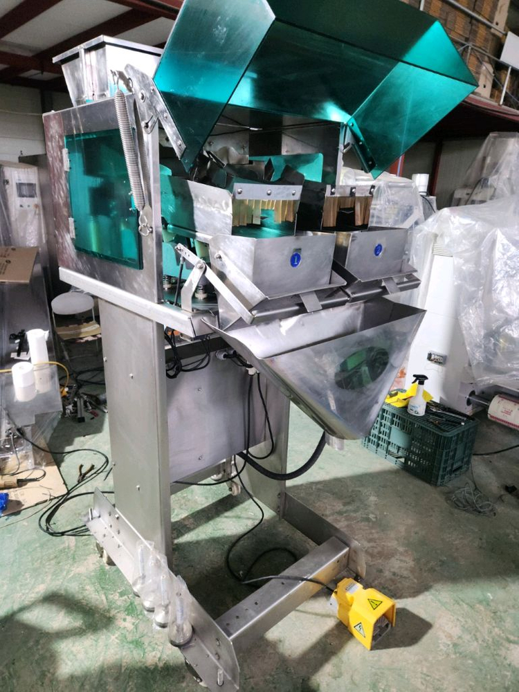 중고 국산 올스텐 3단 2연식 자동계량기 소분기 소포장기--2