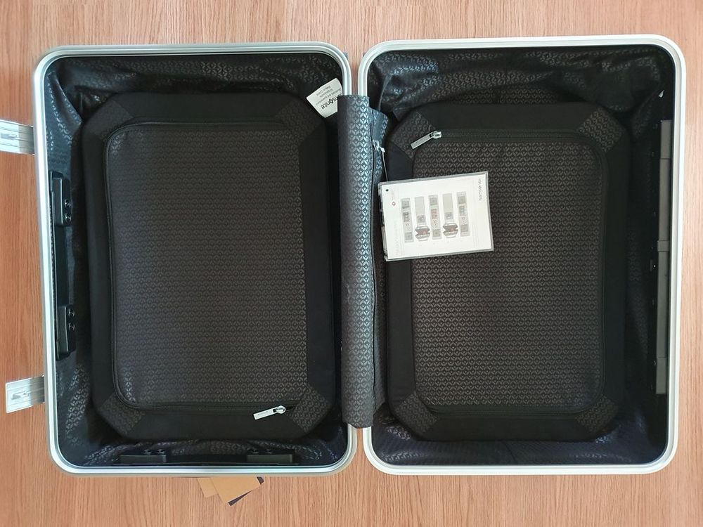 [1번 사용] 쌤소나이트 LITE-BOX ALU 알루미늄 캐리어 20인치 실버--5